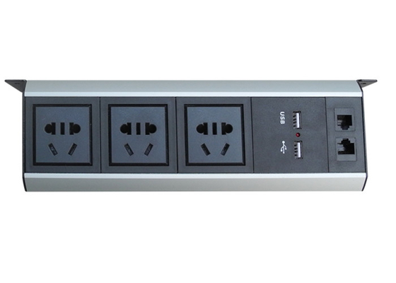 Trung Quốc Bộ sạc nguồn mở rộng dưới bàn với 2 * Bộ sạc USB / 1 * LAN nhà cung cấp
