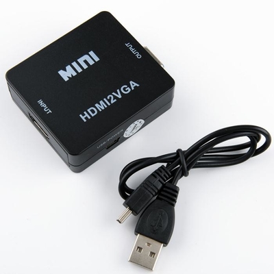 Trung Quốc DC 5V HD HDMI sang VGA Video Converter / USB Power HDMI Box nhà cung cấp